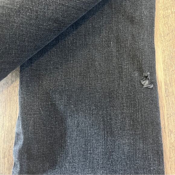 Lauren Conrad Black Skinny Denim Jeans Womens Size 10 Raw Hem Stretch Basic - Picture 8 of 11